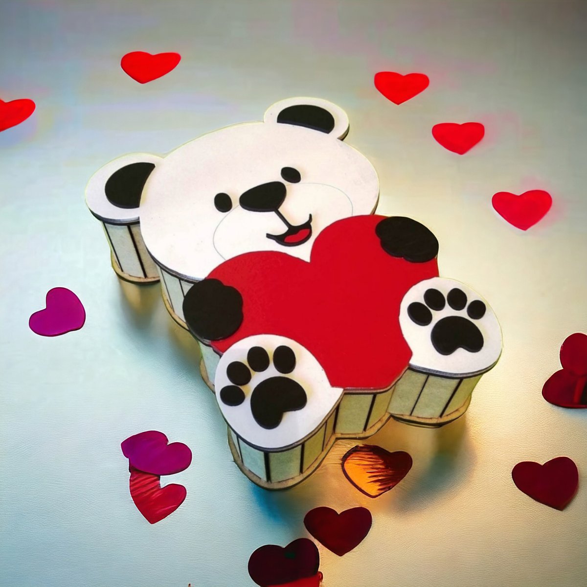 Scatola in Legno Orso: Un Regalo Incantevole per il Tuo Amore - Michele Di Palma Style Wood Creations