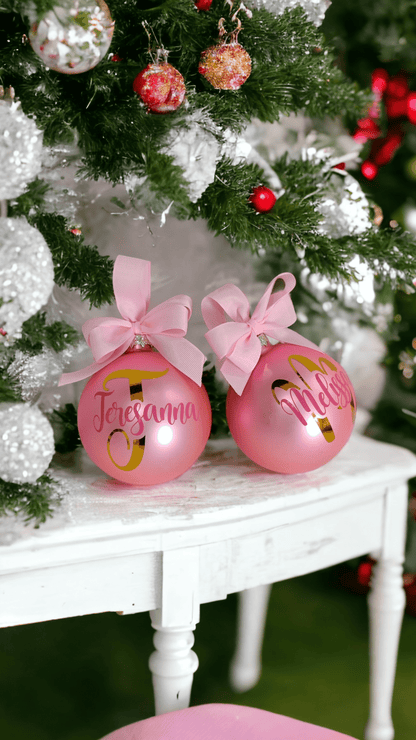 Personalized glass bauble