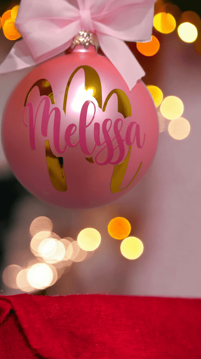 Personalized glass bauble