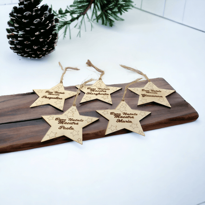 Star-shaped wooden hanger