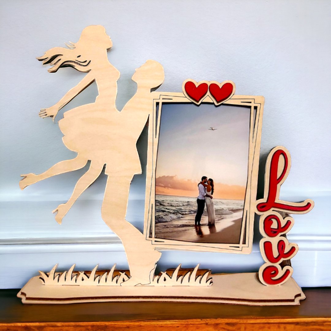 Portafoto Personalizzabile per San Valentino versione 2 - Michele Di Palma Style Wood Creations